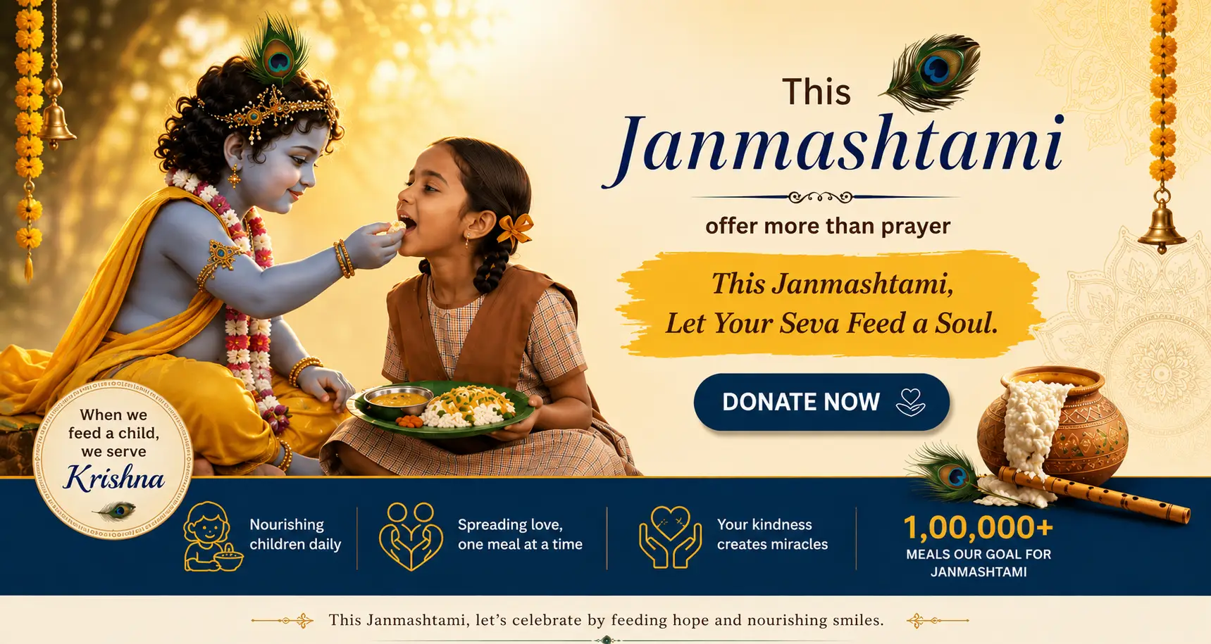 Donate on Janmashtami
