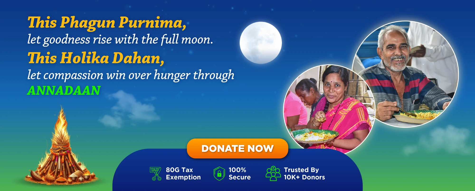 Donate on Phagun Purnima