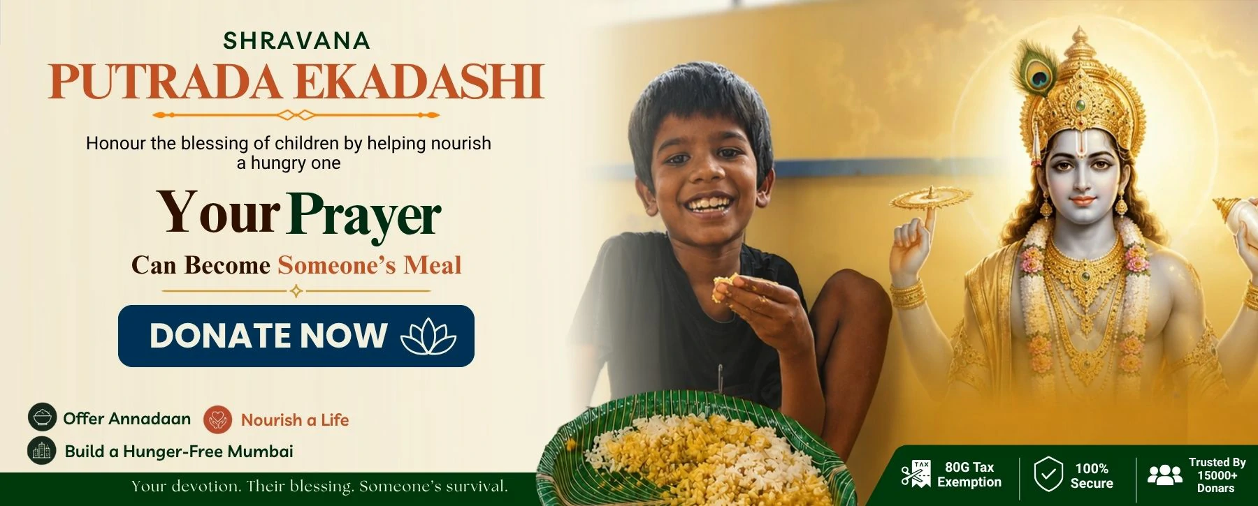 Donate on Shravana Putrada Ekadashi
