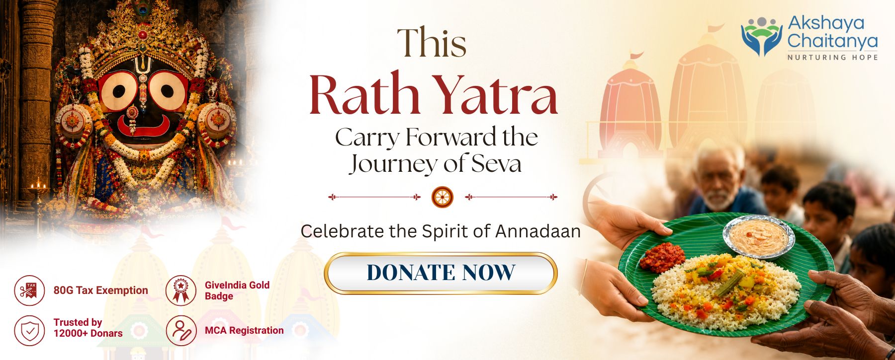 Donate on Rath Yatra