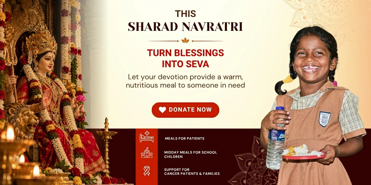 Donate on Sharad Navratri | Illuminate Lives This Navratri with the Gift of Annadaan