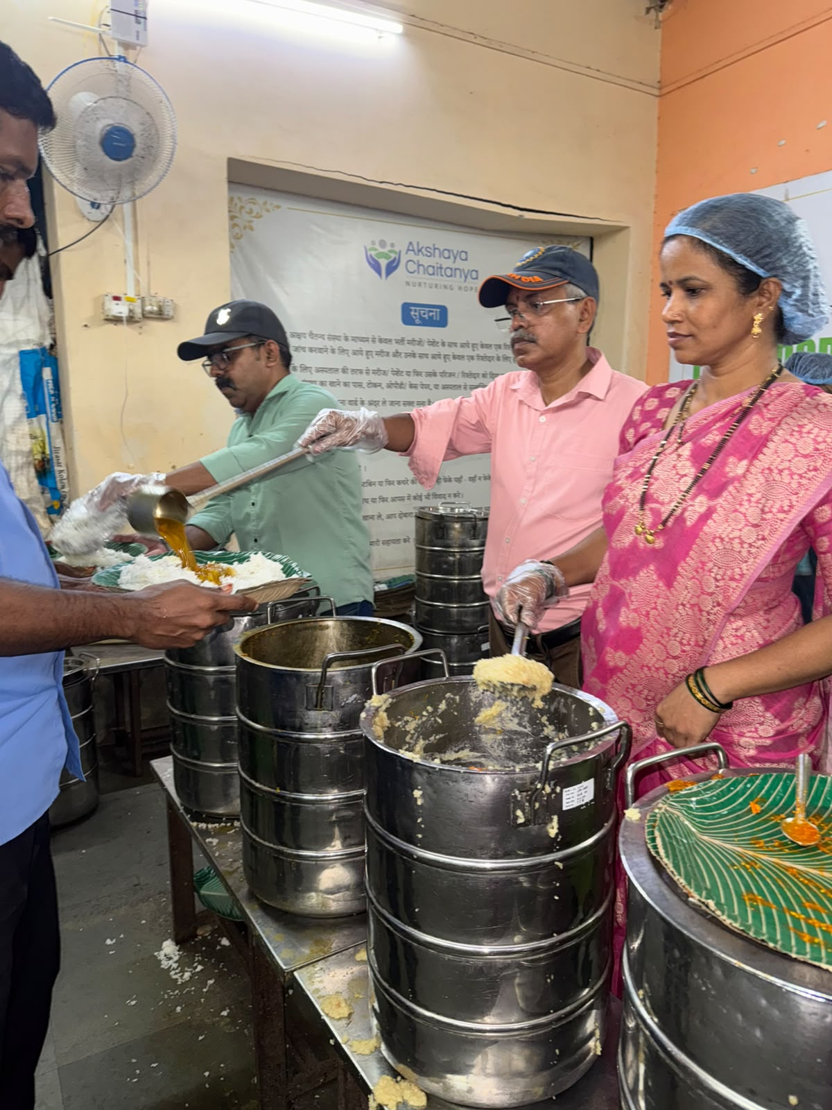   Lunch Distribution at KEM hospital