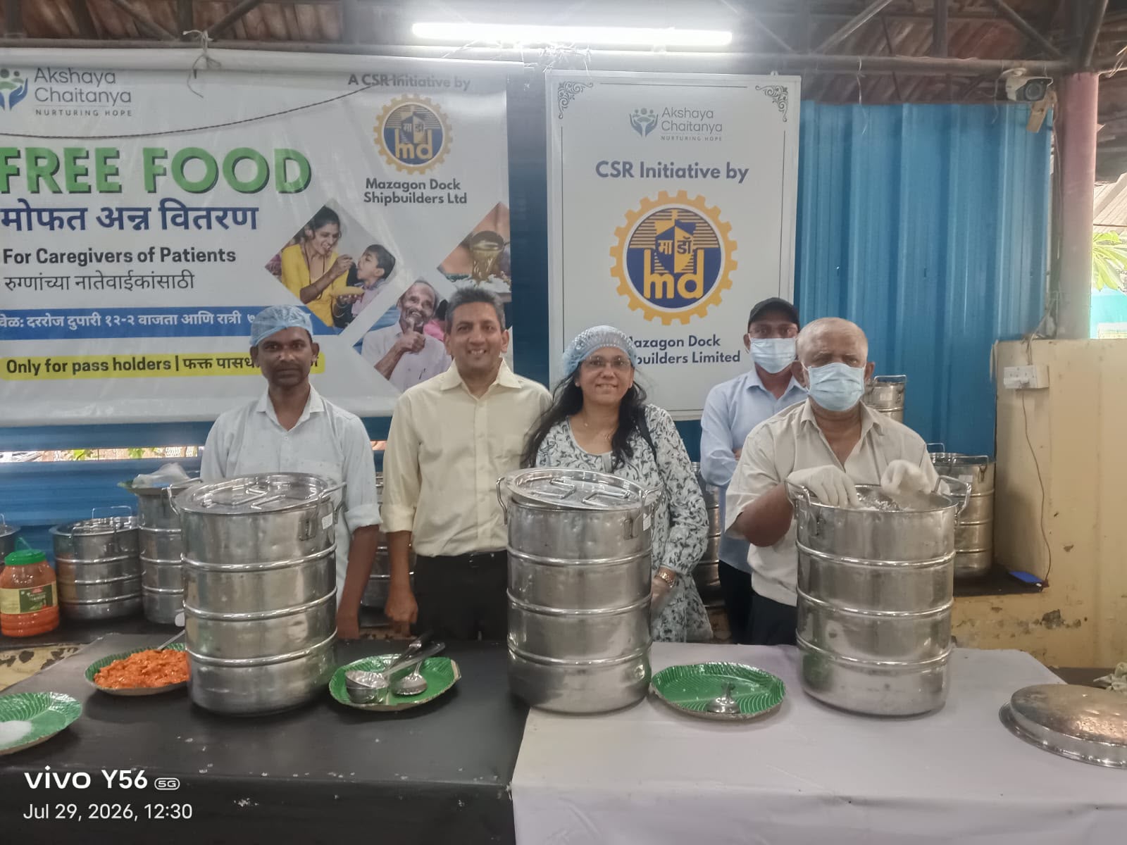   Lunch Distribution at Nair hospital